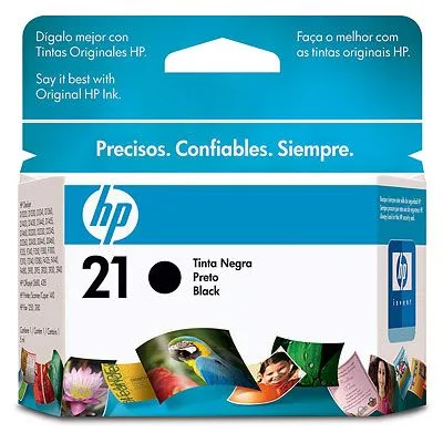 Cartucho Preto HP 21 C9351AL (7ml)
