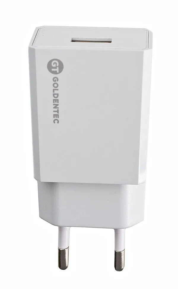 Carregador de Parede USB 2.1A 10W Bivolt - Branco | Goldentec