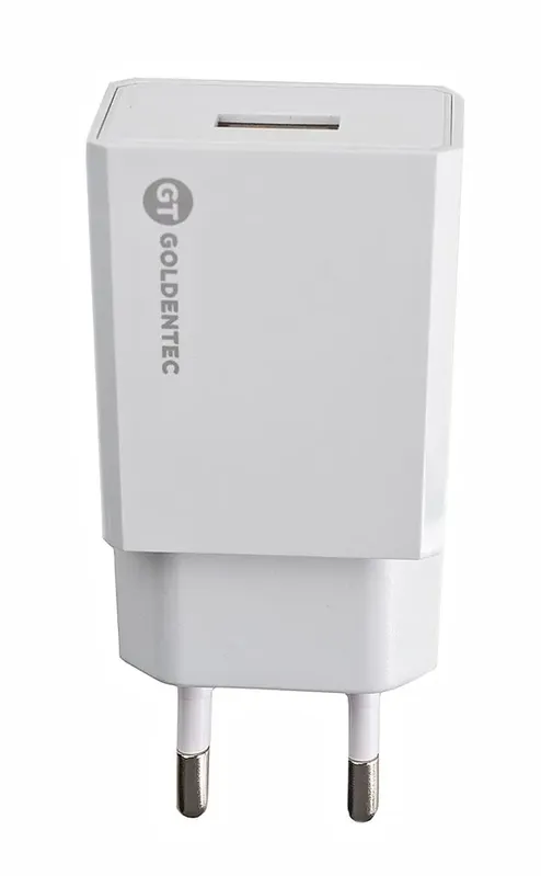Carregador de Parede USB 2.1A 10W Bivolt - Branco | Goldentec