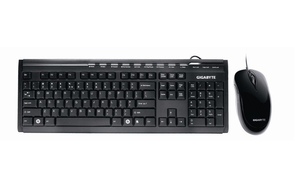 Kit Teclado Slim e Mouse USB Gigabyte - GK-KM6150