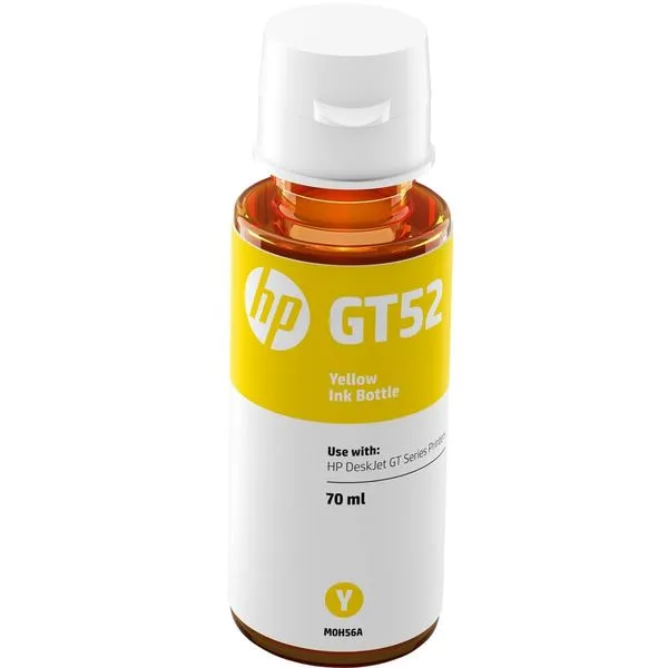 Garrafa Refil de Tinta HP GT52 - Amarelo M0H56AL