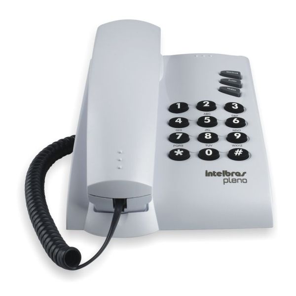Telefone Fixo Pleno Branco Intelbras (PLENO)