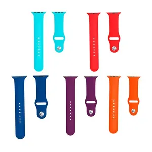 Kit 5 Pulseiras para Apple Watch 38/40mm Silicone