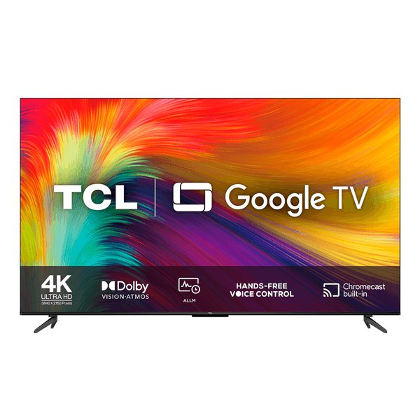 Smart TV LED 65'' TCL 4K UHD Google TV HDR com Wifi Dual Band Bluetooth Controle Remoto com Comando de Voz cor Preta 65P735 Bivolt