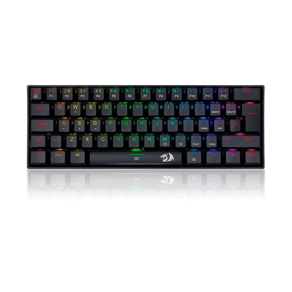 Teclado Gamer Mecânico Redragon Dragonborn, RGB, Preto, Switch Brown - K630RGB-1