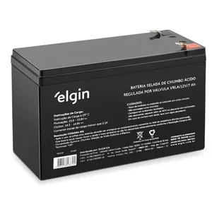 Bateria Selada de Chumbo para Nobreaks 12V 7Ah Elgin Bateria Selada de Chumbo válvula 12V 7Ah para Nobreaks