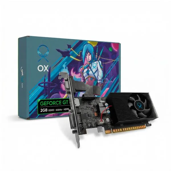Placa de Vídeo OX NVIDIA GeForce GT610 2GB DDR3, 64-bit, HDMI/VGA