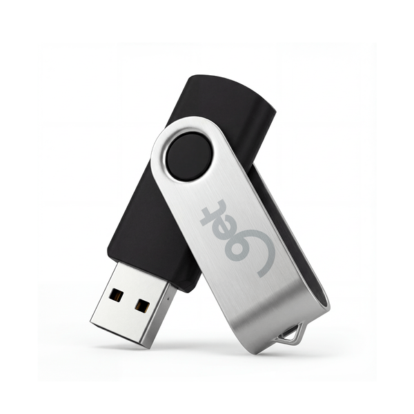 Pen Drive 64GB Get USB 2.0 Preto