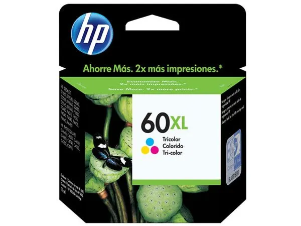 Cartucho de Tinta Colorido HP 60XL CC644WB (15,5 ml)