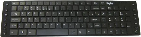 Teclado Multimídia Slim USB Ibyte KE-202CM Black Piano