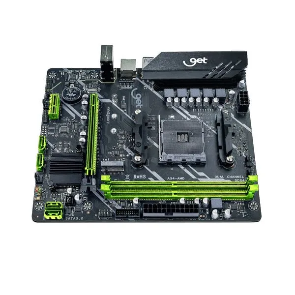 Placa-Mãe Get AM4 Gaming B450S DDR4, 64GB, Suporta AMD Ryzen até 5° geração, SATA III, M.2