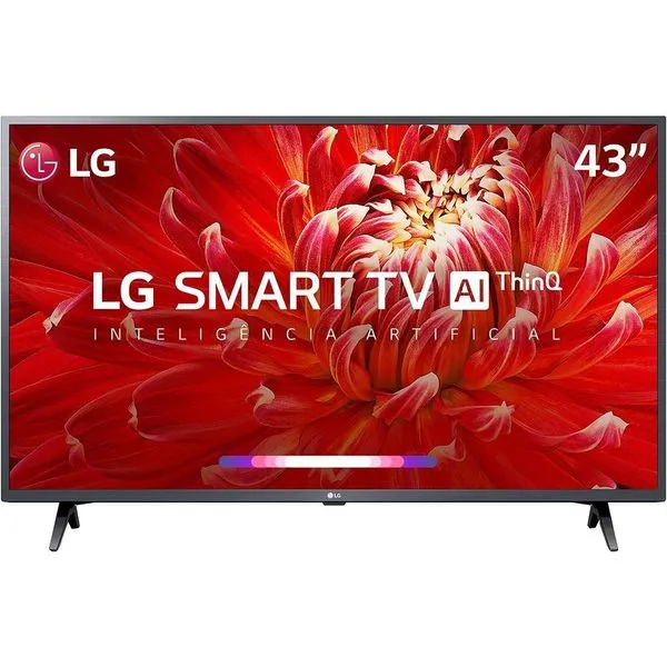 Smart TV Full HD LG 43" 43LM6370 Wi-Fi Bluetooth HDR ThinQ AI Cinza