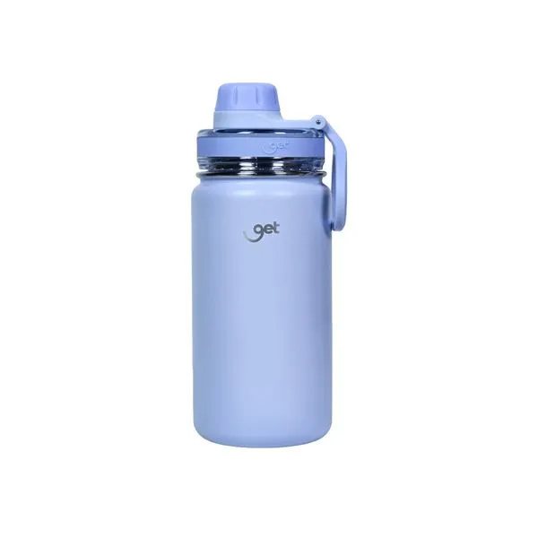 Garrafa Térmica Inox Trity 350ml Lavanda para bebidas quentes ou frias com tampa com bico e base emborrachada