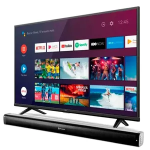 Smart TV LED 50" 4K UHD HDR TCL 50P615 Android TV Bluetooth com Soundbar 2.0 80W RMS com Bluetooth, HDMI ARC e Entrada Óptica Goldentec