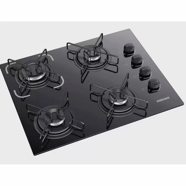 Fogão Cooktop Essencial 4 Bocas Itatiaia Preto / Bivolt