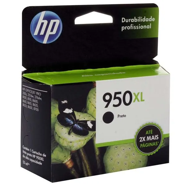 Cartucho de Tinta HP Officejet 950 XL Preto CN045AB-27564-27564-27564