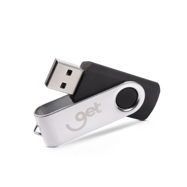 Pen Drive 128GB Get USB 2.0 Preto