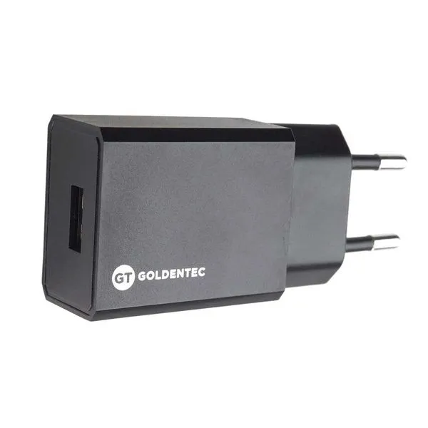 Carregador de Parede USB 2.1A 10W Bivolt - Preto | Goldentec