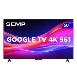 Smart TV LED 50'' SEMP 4K UHD Processador AIPQ Wi-Fi HDR-10 - 50S61