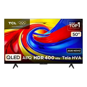 Smart TV 50" TCL QLED 4K Wi-Fi Google TV Comando de Voz 50P7L