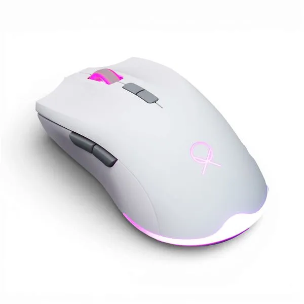 Mouse Gamer OX Astra RGB 7200dpi, USB, 7 botões, Branco