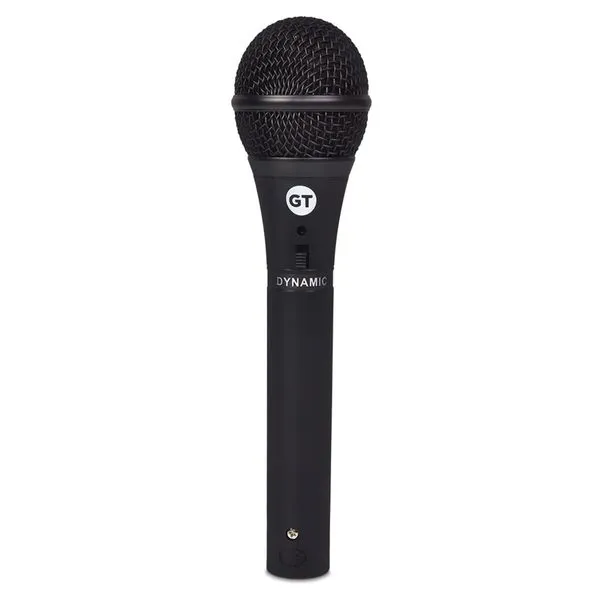 Microfone Voice Goldentec com fio 5m, para Caixa de Som, Karaokê, Preto