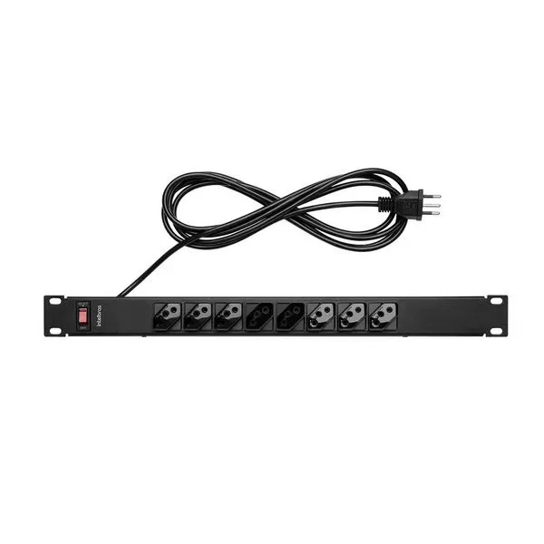 Protetor Eletrônico Intelbras com 8 Tomadas para Rack - EPR 208