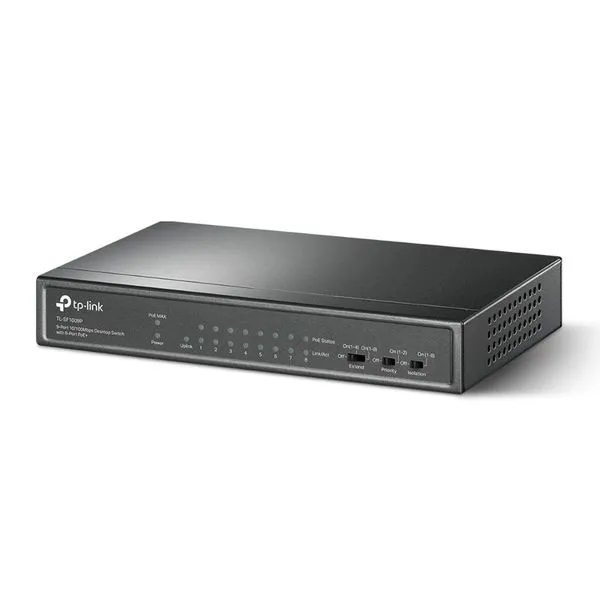 Switch 9 Portas FAST 10/100 (8 Portas Poe+) TL-SF1009P