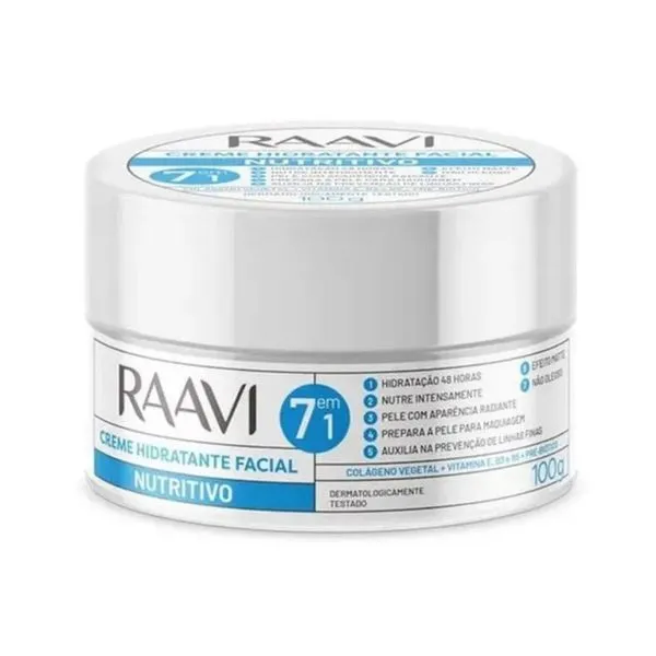 Raavi Creme Hidratante Facial Nutritivo 100 g