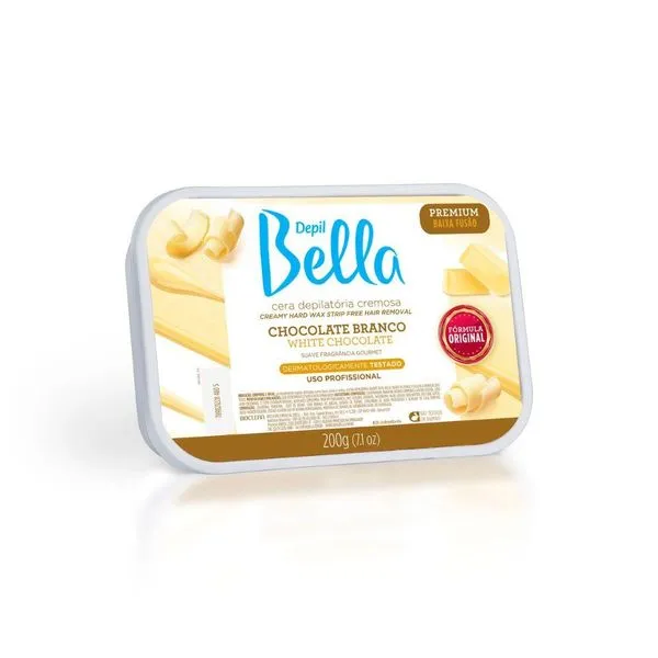 Cera Depilatória Depil Bella Chocolate Branco 200 g