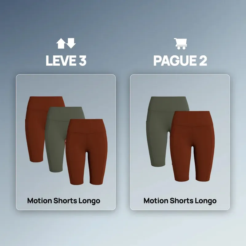 Short Fitness Longo Motion - Leve 3 Pague 2