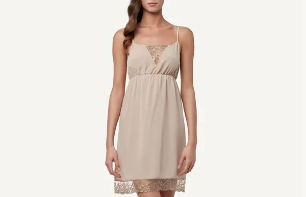 Combinação Em Seda Natural Embroidery - Off-White P