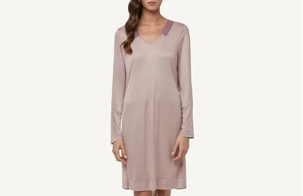 Camisola Aplicações Em Georgette e Cetim - Rosa P