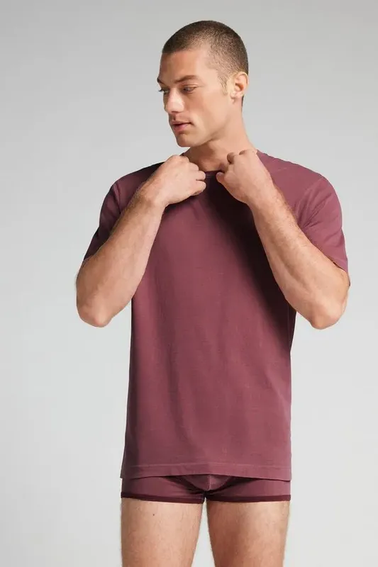 Camiseta Washed Collection Em Algodão - Vermelho GG