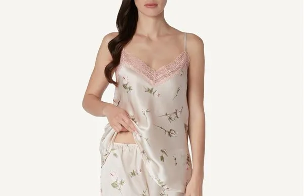 Blusa De Seda Lace & Roses - Rosa M