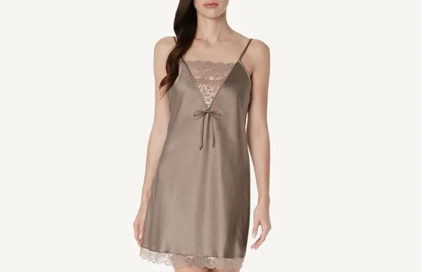 Camisola De Seda Romantic Country - Bege P