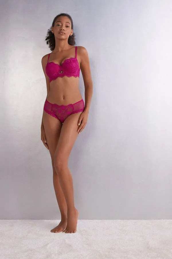 Calcinha Brasileira Sensual Flowers - Rosa M
