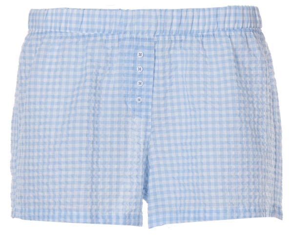 Shorts De Tela Vichy - Azul G