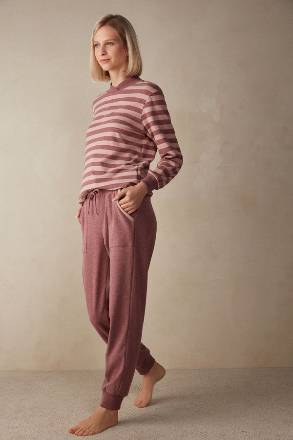 Calça Comprida Com Elástico Winter Candies - Rosa G