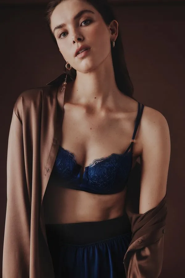 Sutiã Push-Up Bellissima Luxury Dreams - Azul 40B