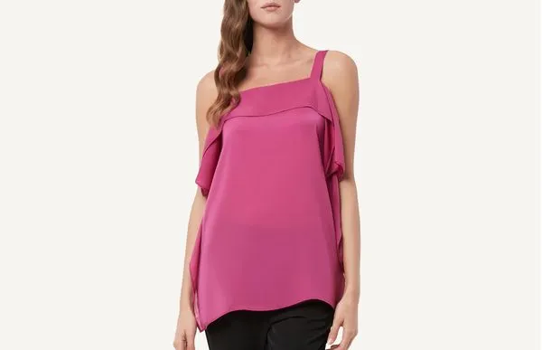 Blusa Com Babados - Rosa G