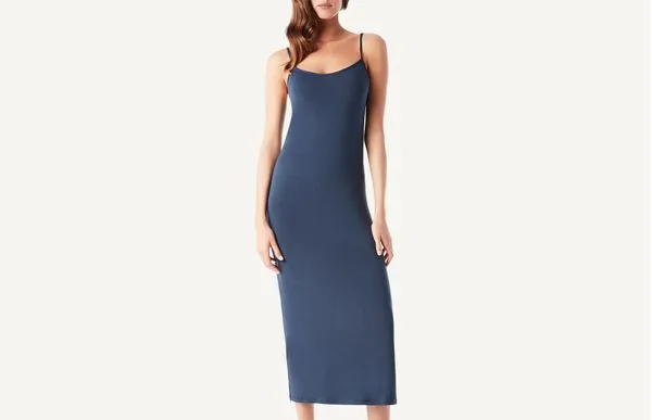 Combinação Comprida De Viscose - Azul G