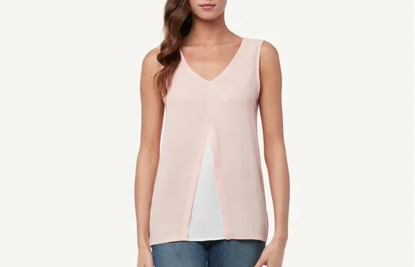 Blusa Decotado Com Prega - Rosa P