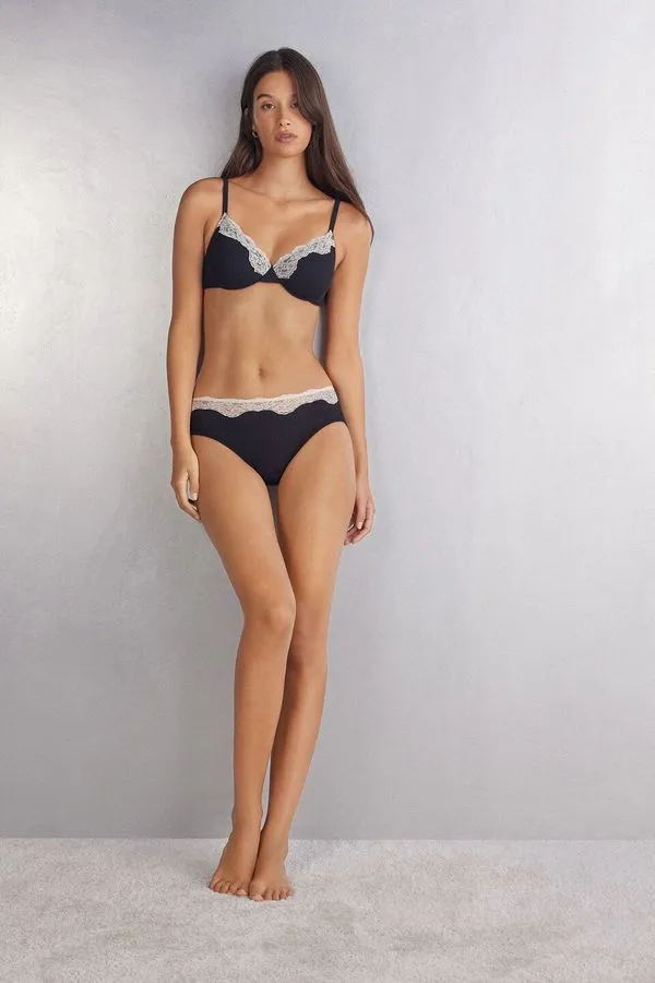 Sutiã Balconette Francesca Effortless Beauty - Preto 44D