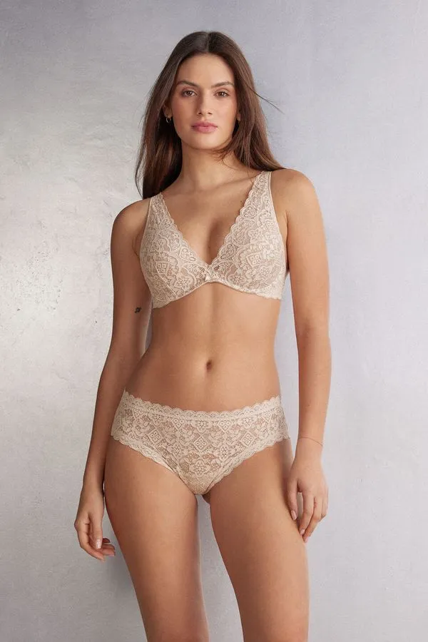 Sutiã Balconette Giorgia Em Renda - Off-White 40B