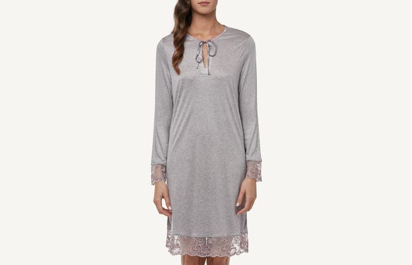 Camisola Floreal Kiss - Cinza M