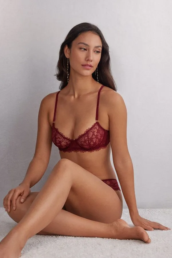 Sutiã Balconette She Is a Classic - Vermelho 44C