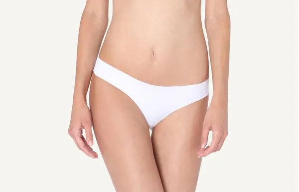 Calcinha Sem Costuras Em Microfibra - Branco P