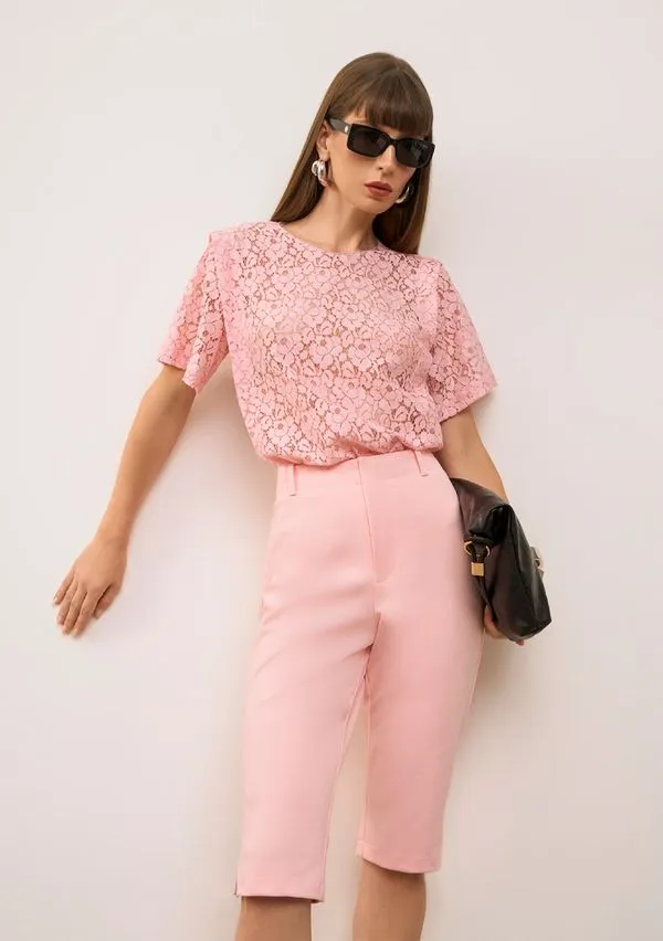 Calça Iódice Capri Alta Rosa 42