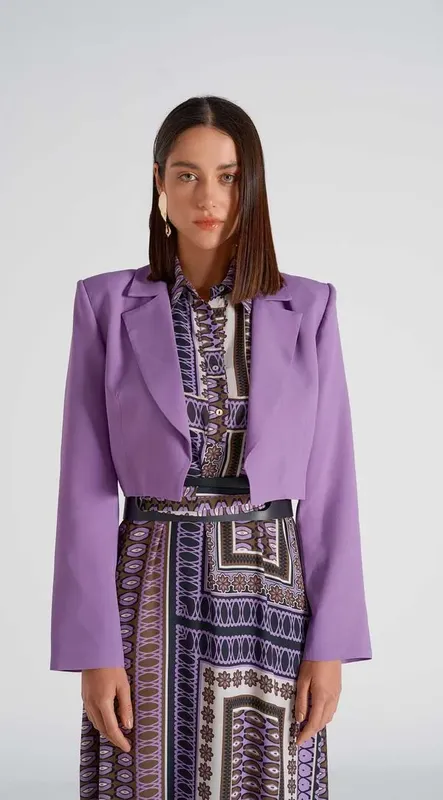 Blazer Iódice Alfaiataria Lilas M